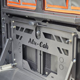 Alu-Cab rear door drop down table