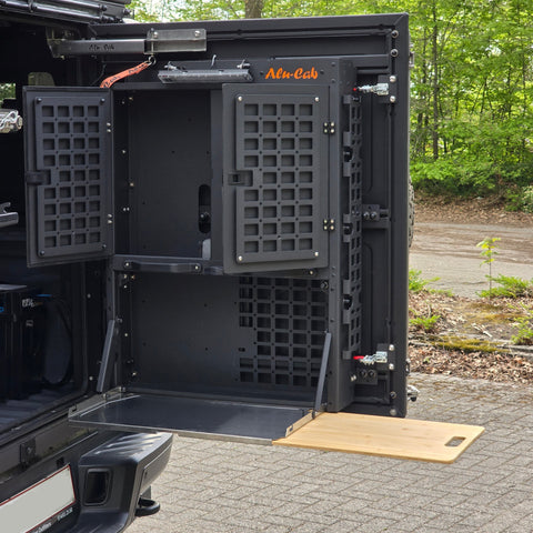 Alu-Cab Canopy Camper & ModCAP rear door kitchen (basic)