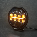 Eezee Power Clear Vision driving light round 7" (wide spot beam & amber/white position light)