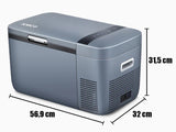Iceco GO20 compressor frigo 20L grijs