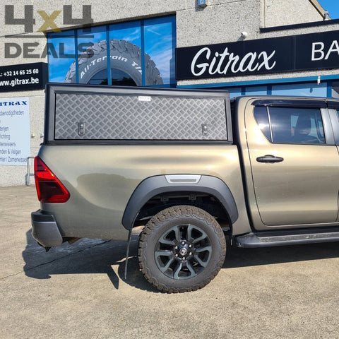 Alu-Cab aluminium hardtop (tread) voor Toyota Hilux Double Cab (2016+)