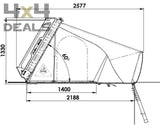 Alu-Cab daktent 2-sleeper > 2 weken
