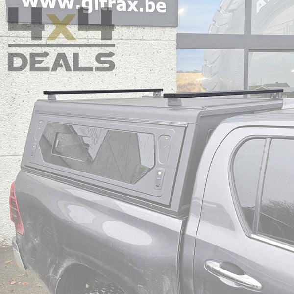 Alu-Cab load bar set 1450mm (black) - 2 - 5 werkdagen