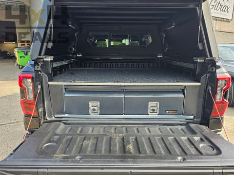 F4X4 Ladesysteem Voor Ford Ranger Double Cab (2022+) | Coffre À Tiroir Pour 2 - 5 Werkdagen / Jours