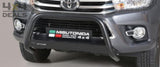 Misutonida Black Inox Bullbar Voor Toyota Hilux (16-20) | Pour > 2 Weken / Semaines