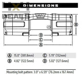 Warn Axon 55-S 12V 2495Kg Synthetisch Liertouw > 2 Weken