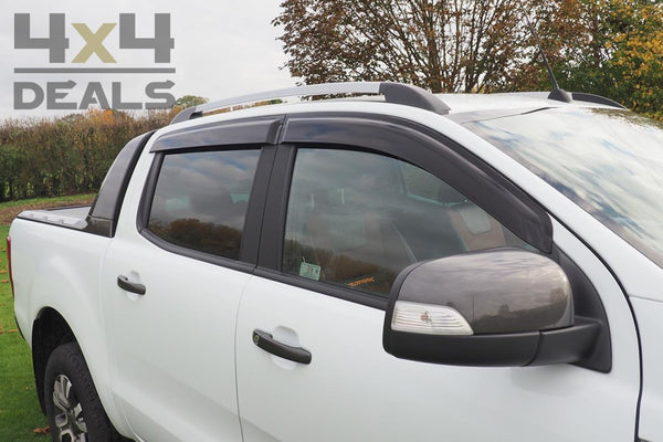 Windschermen Voor Ford Ranger Double Cab (12-22) | Déflecteurs De Vent Pour 2 - 5 Werkdagen / Jours