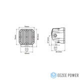 Eezee Power Opticube Led Driving Light (Wide Spot Beam & White Backlight)
