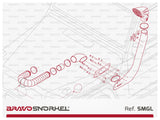 Bravo Snorkel voor Mercedes G Class (79-18) LINKS
