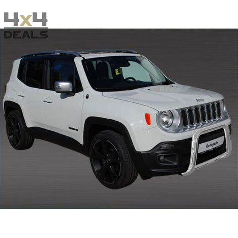 Antec Eu-Cert. Inox Bullbar + Crosspipe Voor Jeep Renegade | Antec Eu-Cert. Inox Bullbar + Crosspipe Pour Jeep Renegade