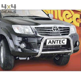 Antec Eu-Cert. Inox Bullbar + Crosspipe Voor Toyota Hilux (12-15) | Antec Eu-Cert. Inox Bullbar + Crosspipe Pour Toyota Hilux (12-15)