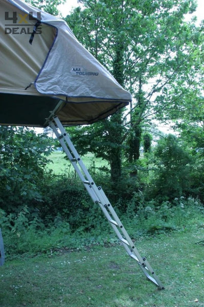 Ladder afhouder zwart met houten plateau Ladder afhouder zwart met houten plateau