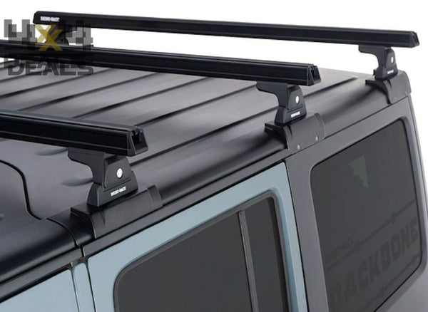 Rhino-Rack Backbone Heavy Duty dakdragers voor Jeep Wrangler JK 4-deurs | Rhino-Rack barres de toit Backbone Heavy Duty pour Jeep Wrangler