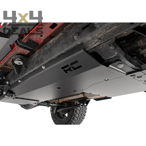 Rough Country skidplate set voor Jeep Wrangler JL 4-deurs | Rough Country ski de protection pour Jeep Wrangler JL 4 portes